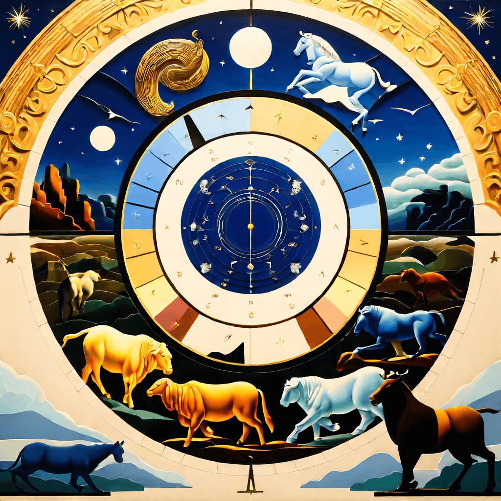 12 zodiac signs with month info by jacob lawrence and francis picabia perfect composition beautif 2 1