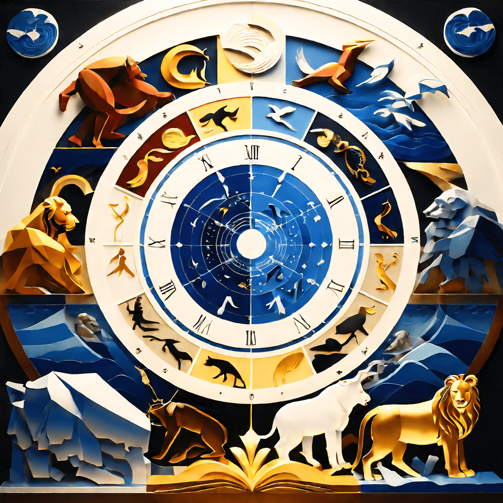 12 zodiac signs with month info by jacob lawrence and francis picabia perfect composition beautif 3 1