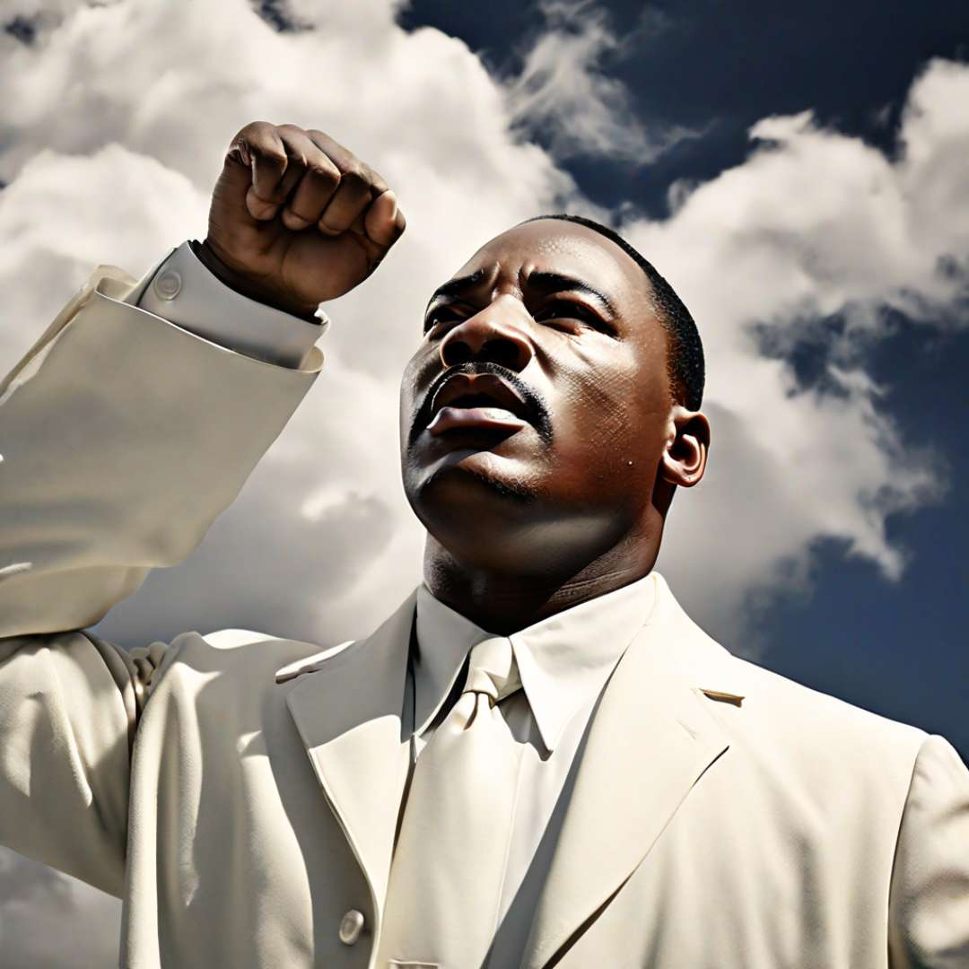 mlkjr picture with fist raised life path 1 celebrity 