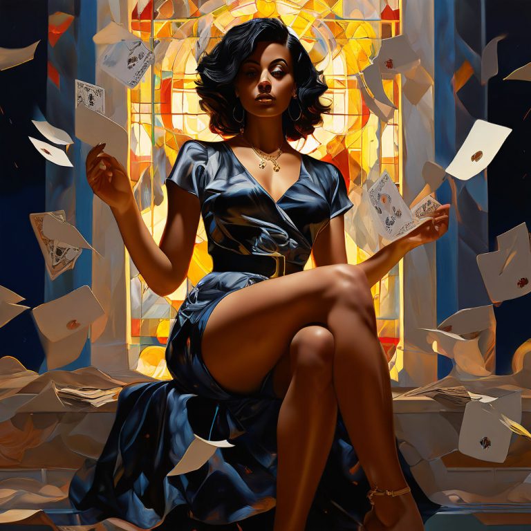 tarot-card-of-the-day-reading-by-woman-is-tight-modern-blouse-and-short-shorts-wearing-hi-heels